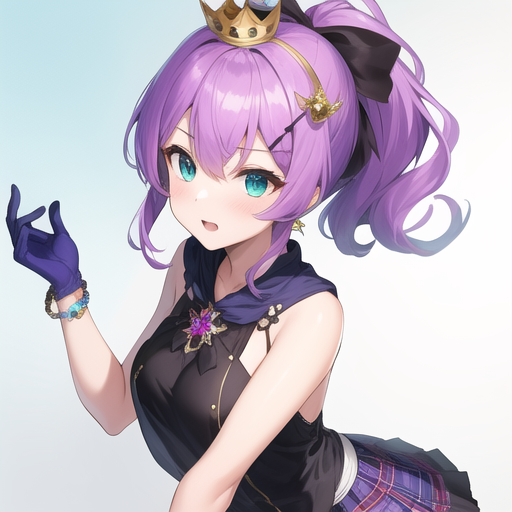 00362-2911496569-(masterpiece, best quality_1.2),illustration,8k,hd,1girl,solo,purple_hair,hair_ornament,ponytail,hair_ribbon,bangs,green_eyes,mi.png